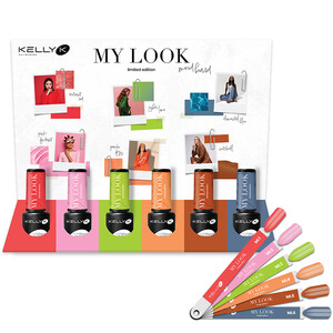 KELLY K SPEED GEL POLISH MY LOOK COLLECTION OFFER MINI DISPLAY AND TIPS
