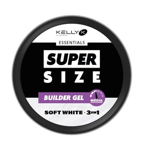 KELLY K ESSENTIALS SUPER SIZE BUILDER GEL MEDIUM VISCOSITY SOFT WHITE