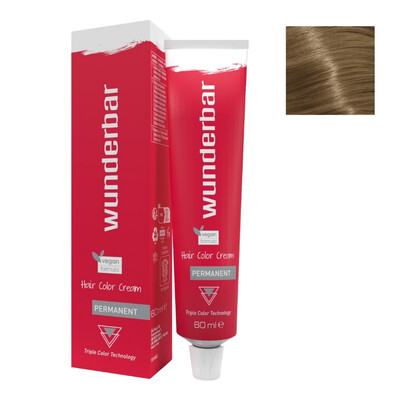 WUNDERBAR HAIR COLOR CREAM COLORATION PERMANENTE 8/00