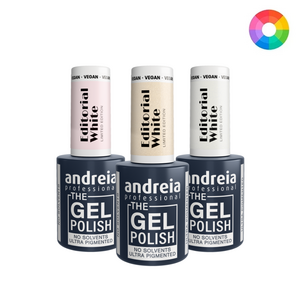 ANDREIA THE GEL POLISH COLEÇÃO EDITORIAL WHITE