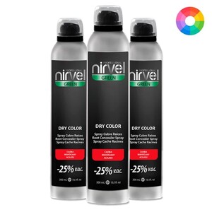 Nirvel Green Dry Color Spray de retoque de raíces