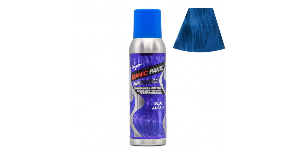 3. Manic Panic Amplified Temporary Hair Color Spray, Blue Angel - wide 1