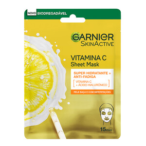 Garnier SkinActive Máscara Tecido Vitamina C