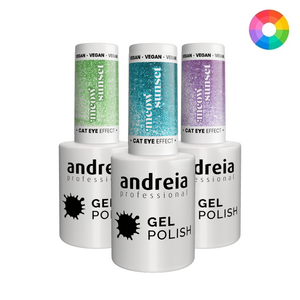 Andreia Verniz Gel Polish Coleção Meow Sunset Cat Eye Effect