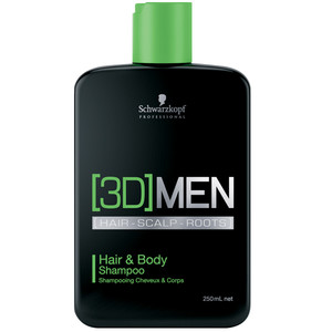 Schwarzkopf Professional [3D]Men Shampoo for Hair &amp; Body